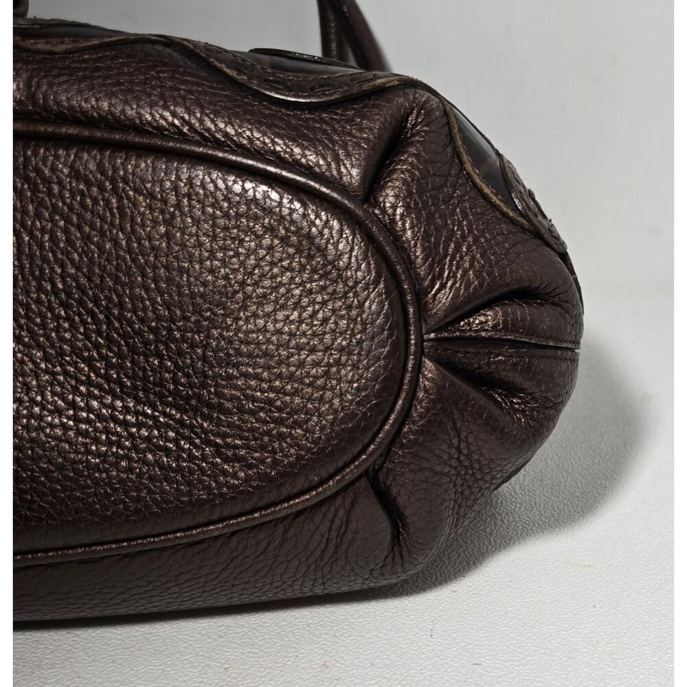 Brighton Lolita Masterpiece Col Leather Shoulder Bag Brown 3D Applique MSRP $350 - Picture 9 of 16